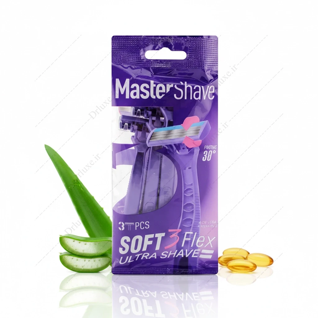 خود تراش 3 لبه سافت تری فلکس مستر شیو 3 عدد